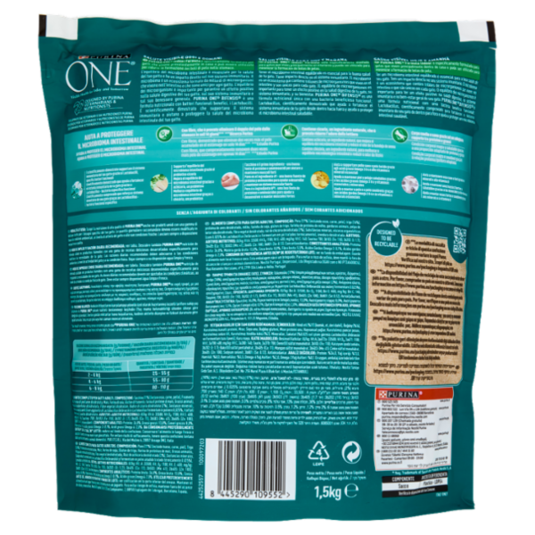 Purina ONE Bifensis Indoor Formula 1,5kg Tacchino