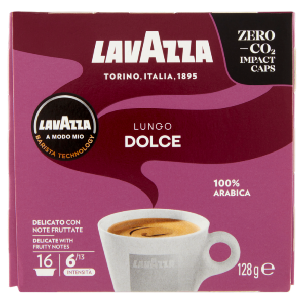 Lavazza A Modo Mio Lungo Dolce 16 Capsule 128 g
