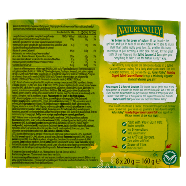 Nature Valley Crunchy Dipped Salted Caramel Flavour 8 x 20 g