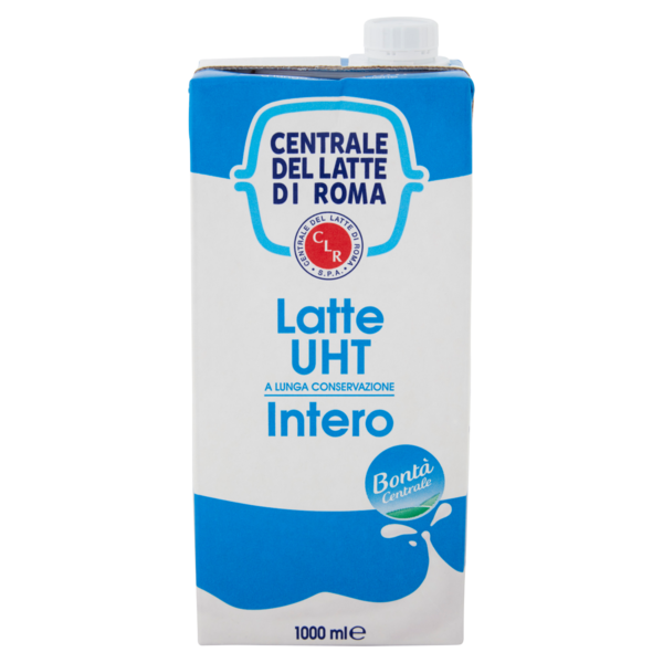 Centrale del Latte di Roma Latte UHT a Lunga Conservazione Intero 1000 ml