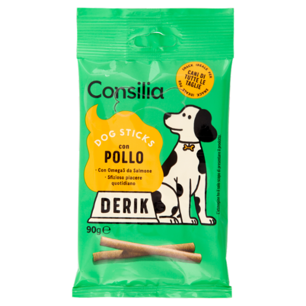 Consilia Derik Cane Stick con Pollo Snack Monoporzione 90 g