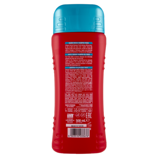 Intesa Pour Homme Bagno Doccia Shampoo Fresh Energy Boost 500 mL