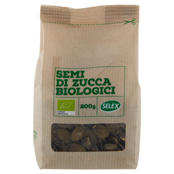 Selex Semi di Zucca Decorticati Biologici 200 g