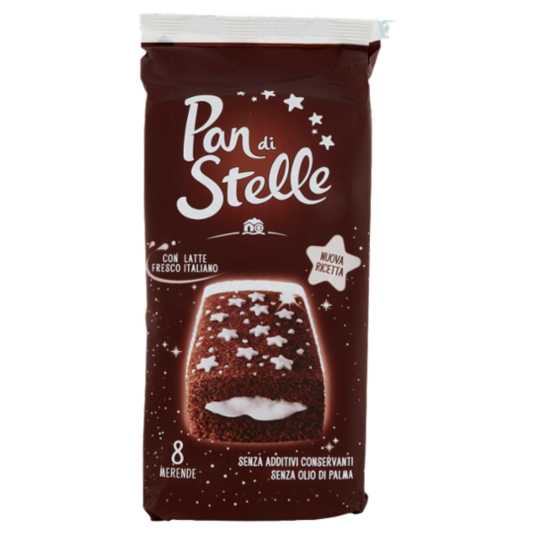 Pan di Stelle Merenda Pan di Spagna al Cacao e Crema al Latte 280g