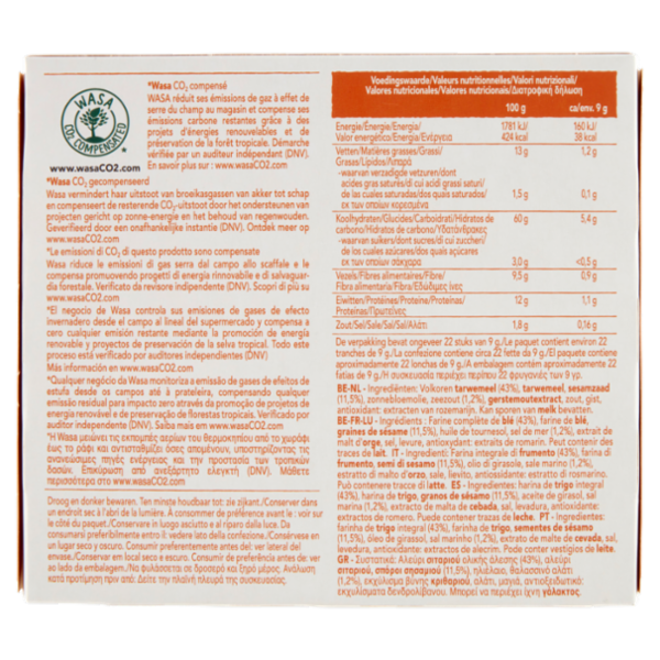 Wasa Delicate Crisp Sesame & Sea Salt 190 g