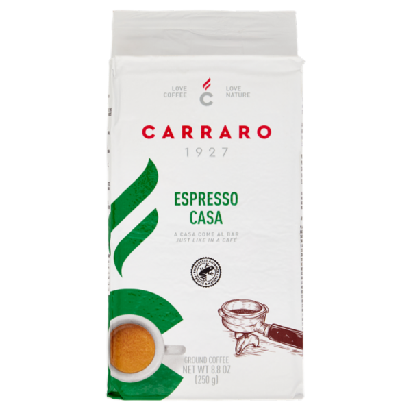 Carraro Espresso Casa Ground Coffee 250 g