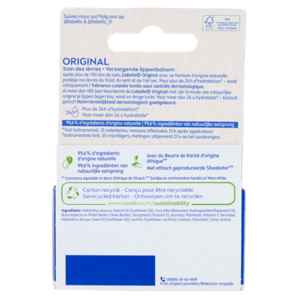 Labello Original 2 x 4,8 g