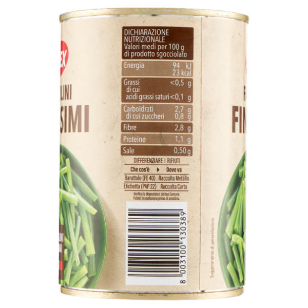 Selex Fagiolini Finissimi Lessati 400 g