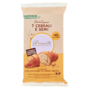 Bauli BuonEssere Croissant Ai 7 Cereali e Semi Con Zucchero Di Canna 6 x 37 g