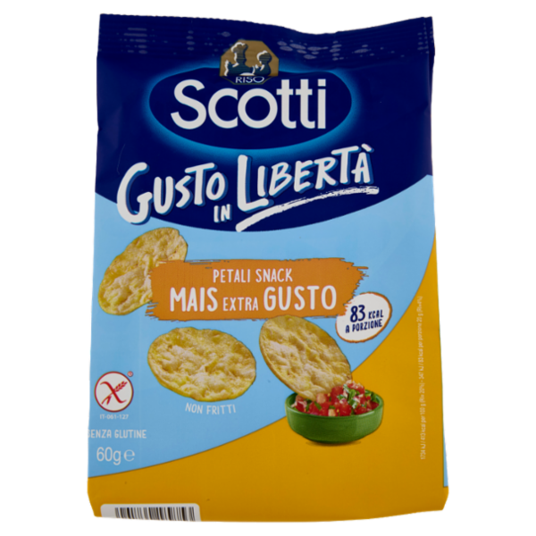 Riso Scotti Petali Snack Mais Extra Gusto 60 g