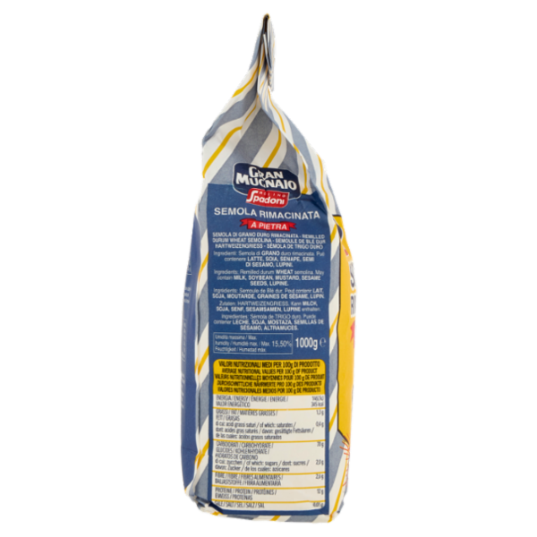 Molino Spadoni Gran Mugnaio Semola Rimacinata a Pietra 1000 g