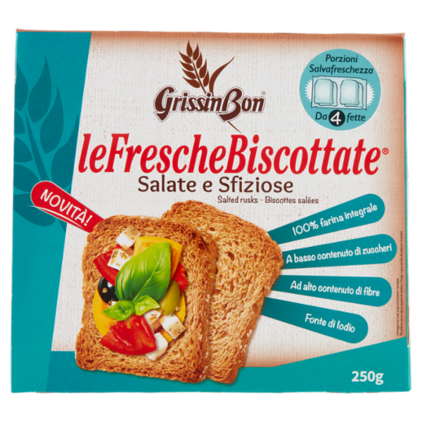 GrissinBon leFrescheBiscottate Salate e Sfiziose 250 g