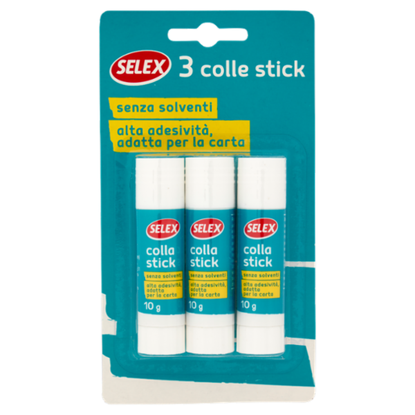 Selex Colla Stick 10 gr 3 pezzi