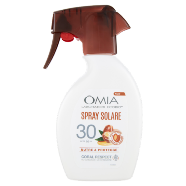 Omia Laboratori Ecobio Spray Solare 30 Alta Olio Vergine Argan del Marocco 200 ml