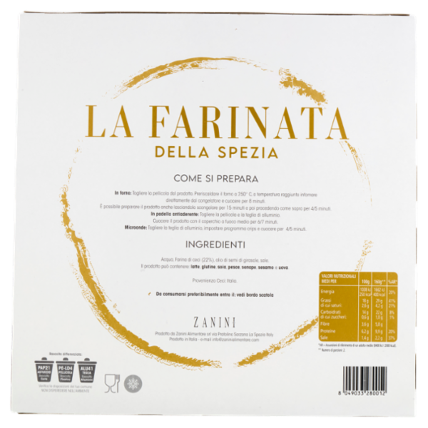 Zanini la Farinata della Spezia 320 g