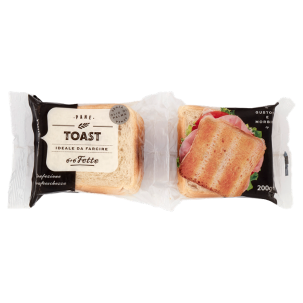Consilia Pane per Toast 6+6 Fette 200 g
