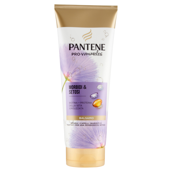 Pantene Balsamo Miracles Morbidi & Setosi con Biotina + Proteina della Seta Idrolizzata 200 ml