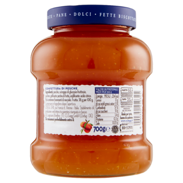 Zuegg La Pasticcera Pesche 700 g
