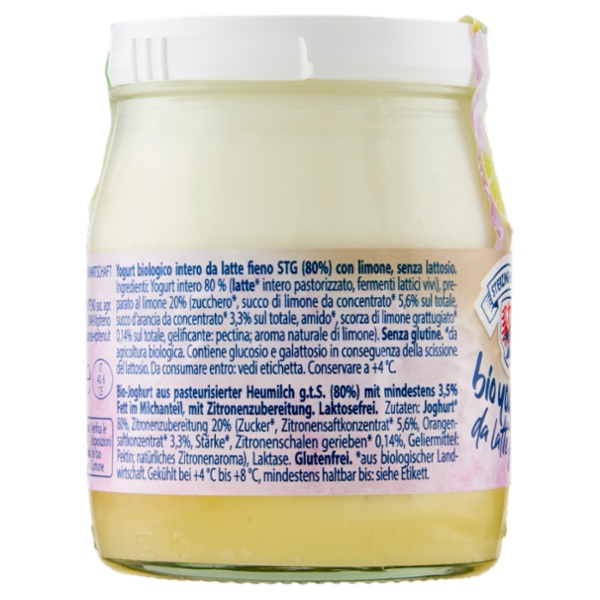 Sterzing Vipiteno bio yogurt da Latte fieno limone Senza Lattosio 150 g