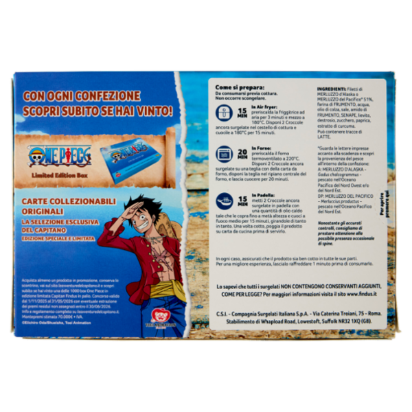 Capitan Findus 5 Croccole con 100% Filetti di Merluzzo - Le originali 540 g