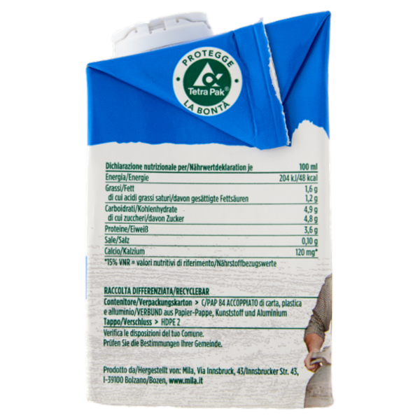 mila Latte di Montagna parzialmente scremato UHT 500 ml
