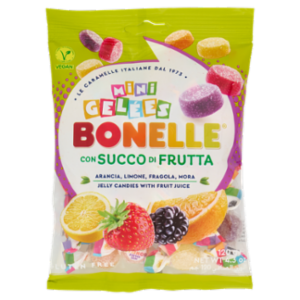 Bonelle Mini Gelées Con Succo Di Frutta Arancia, Limone, Fragola, Mora 120 g