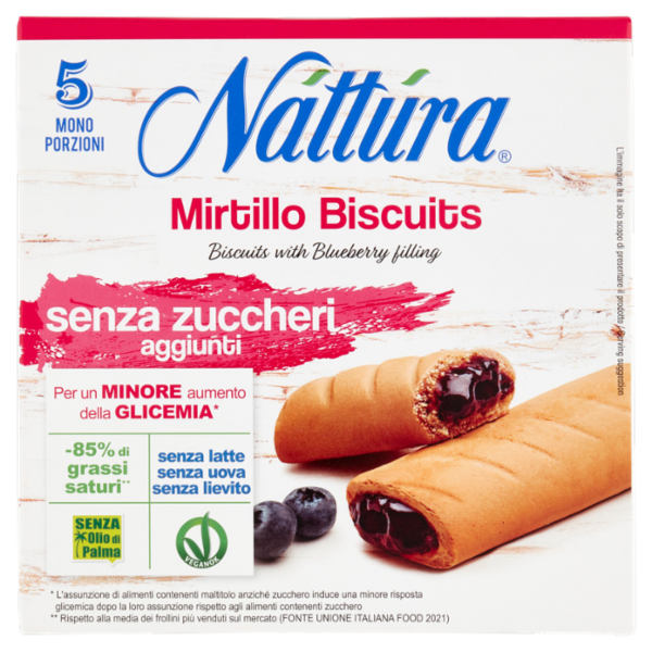 Náttúra Mirtillo Biscuits 5 x 25 g