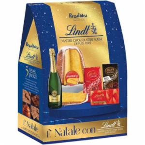 Scatola E' Natale Con Lindt Con Pandoro (5 Pezzi)