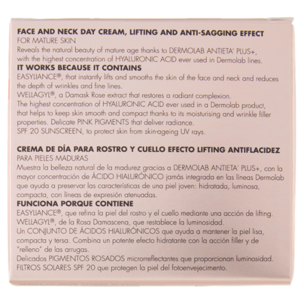 Dermolab Anti Età Plus+ Giorno Crema Viso e Collo Effetto Lifting Anti-Cedimento 50 ml