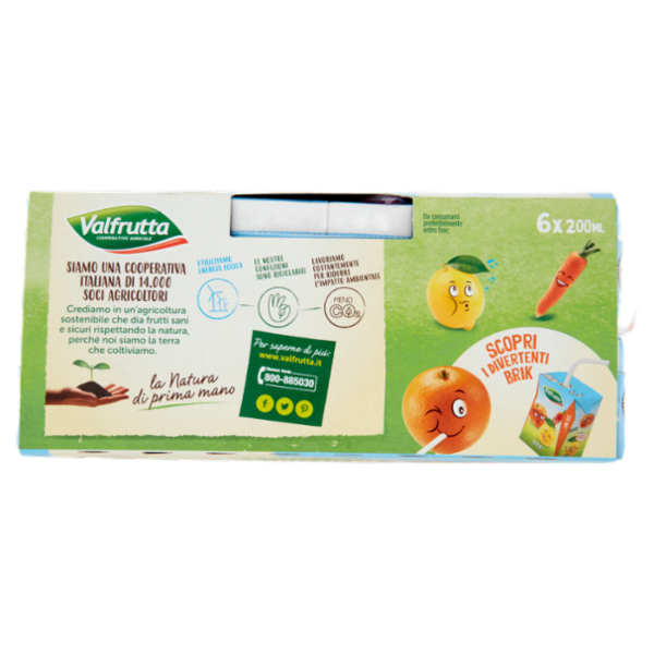Valfrutta ACE Arancia, carota e limone 6 x 200 ml