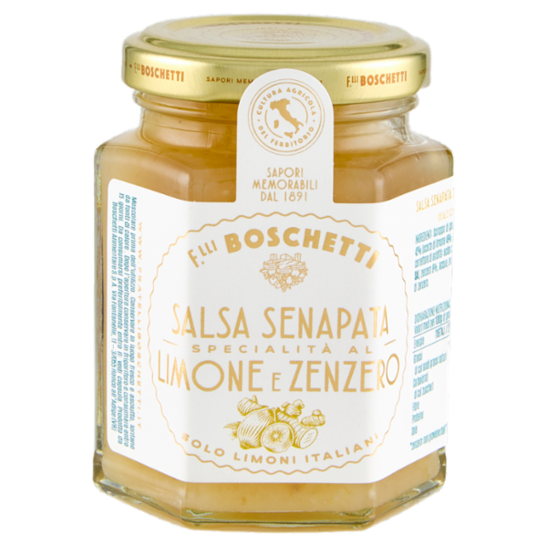 F.lli Boschetti Salsa Senapata Specialità al Limone e Zenzero 130 g