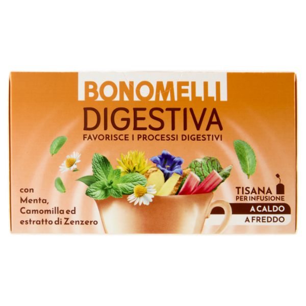 Bonomelli Tisane Digestiva Tisana per Infusione 16 Filtri 32 g
