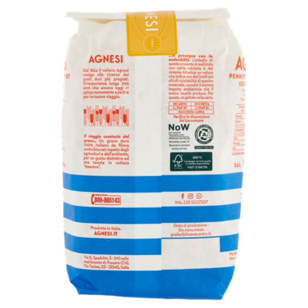 Agnesi Pennette Rigate N° 87 500 g