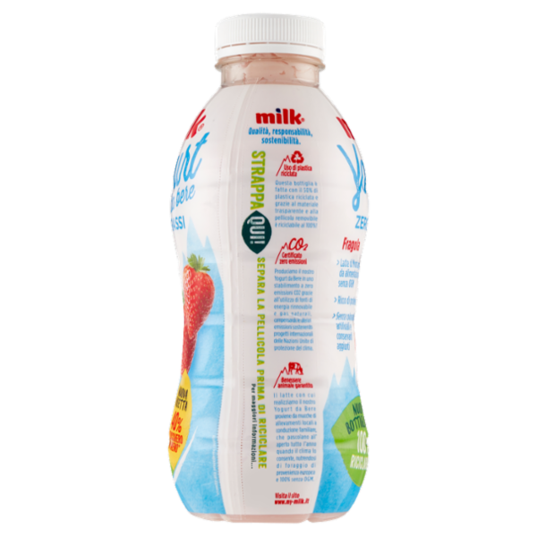Milk Yogurt da bere Zero Grassi Fragola 500 g