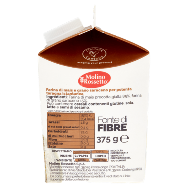 Molino Rossetto Polenta Taragna istantanea 375 g