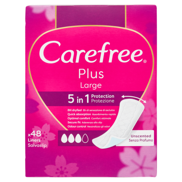 Carefree Plus Large Salvaslip 48 pz