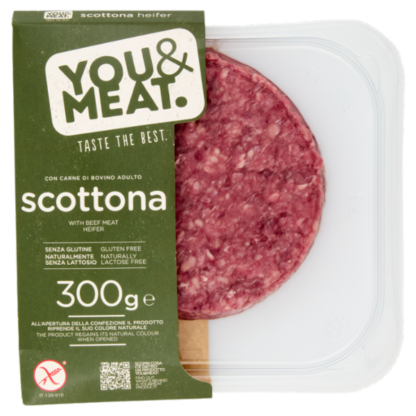 You&Meat Burger con Carne di Bovino Adulto scottona 300 g