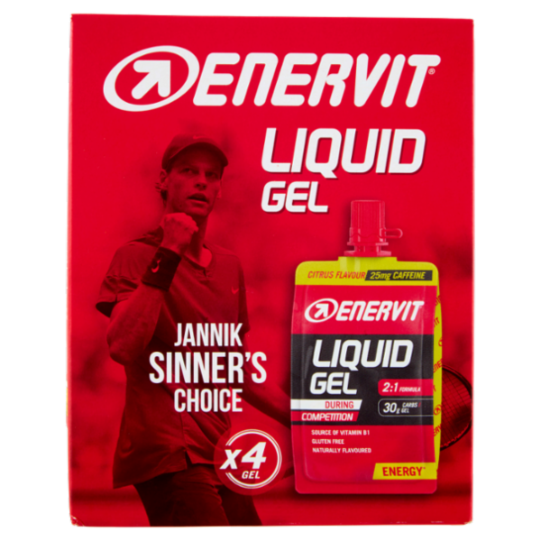 Enervit Liquid Gel During Competition Citrus Flavour 4 x 60 ml