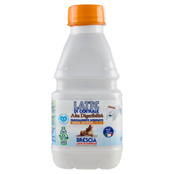 Brescia Latte di Centrale Alta Digeribilità Parzialmente Scremato Senza Lattosio 500 ml