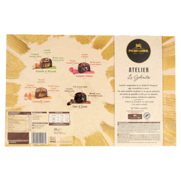 PERUGINA Atelier le Golosità Cioccolatini Assortiti Scatola Regalo Natale 398g