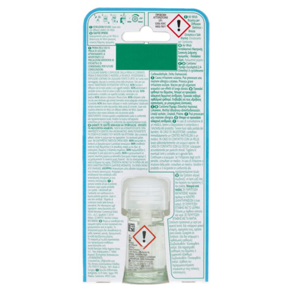 Air Wick Profumatore per Ambienti Brezza Oceanica e Sale Marino Ricarica 19 mL