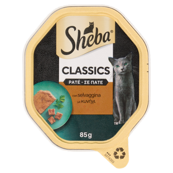 Sheba Classics Patè cibo umido gatto con Selvaggina 85g