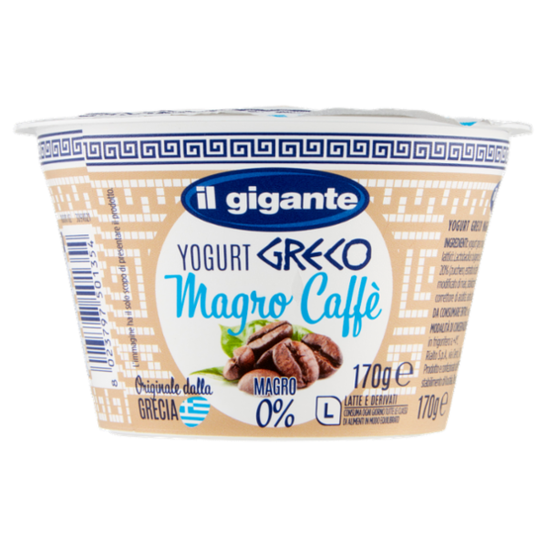 IL GIGANTE Yogurt Greco Magro Caffè 170 g