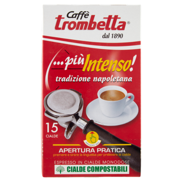 Caffè trombetta più Intenso! Espresso in Cialde Monodose 15 Cialde 105 g