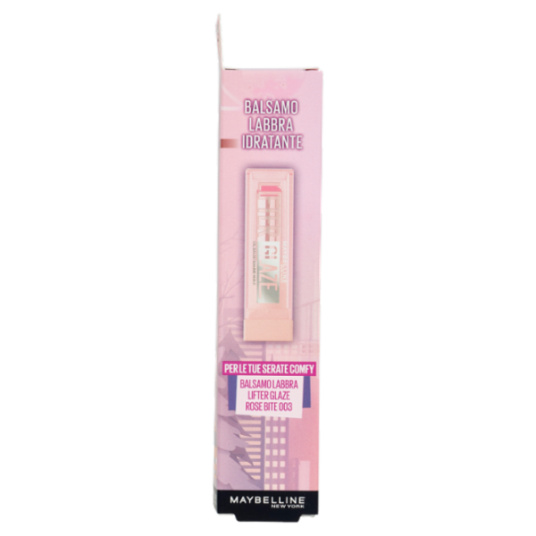 Maybelline New York Make-Up in the City Balsamo Labbra Lifter Glaze Rose Bite 003 2,8 g