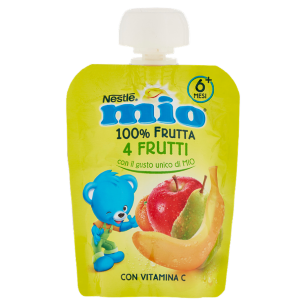NESTLÉ MIO Merenda da spremere 4 Frutti da 6 mesi pouch 90 g