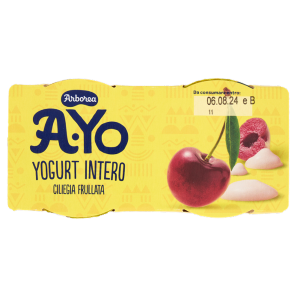 Arborea A-Yo Yogurt Intero Ciliegia Frullata 2 x 125 g
