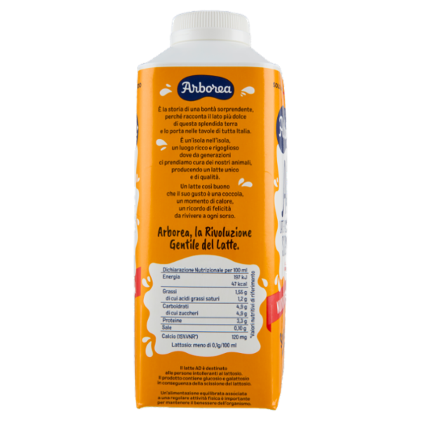 Arborea Ad Latte Parzialmente Scremato ad Alta Digeribilità Senza Lattosio 750 ml