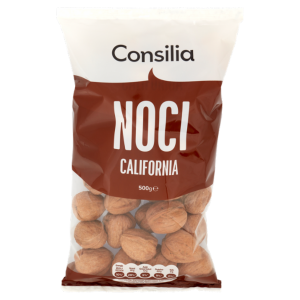 Consilia Frutta Secca Noci California con Guscio 500 g