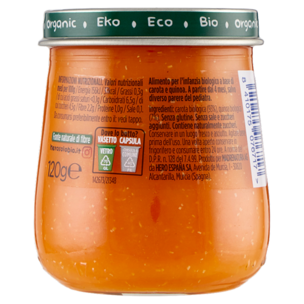 Hero Solo Carota e Quinoa 120 g